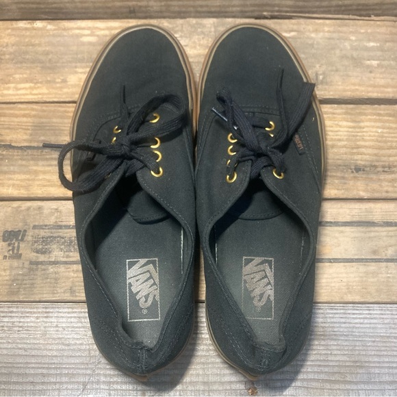 Vans Men’s Authentic Shoes Black Gum sz 10 - Picture 7 of 8